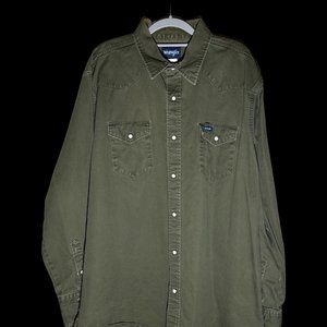2XLT WRANGLER BUTTON SHIRT